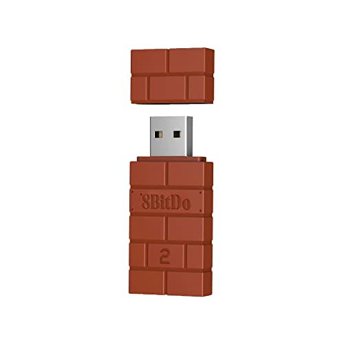 8Bitdo Wireless USB Adapter 2, Bluetooth...