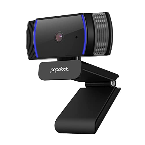 Autofokus Webcam 1080P mit Mikrofon, papalook...