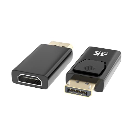 2 Stücke Displayport auf HDMI,4K DP auf...