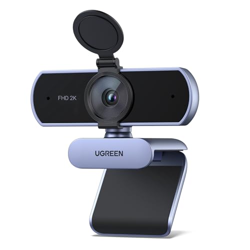 UGREEN Webcam 2K, Webcam mit Mikrofo, Kamera...
