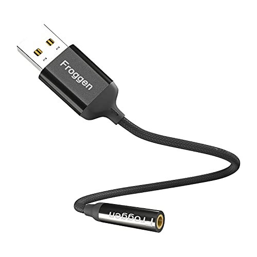 USB A auf 3.5mm Klinke Aux Adapter, USB auf...