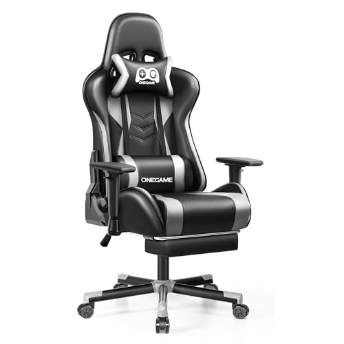 OneGame Gaming Stuhl mit Fußstütze,3D...