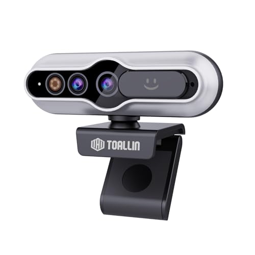 TOALLIN 2K QHD-Webcam mit Windows Hello,...