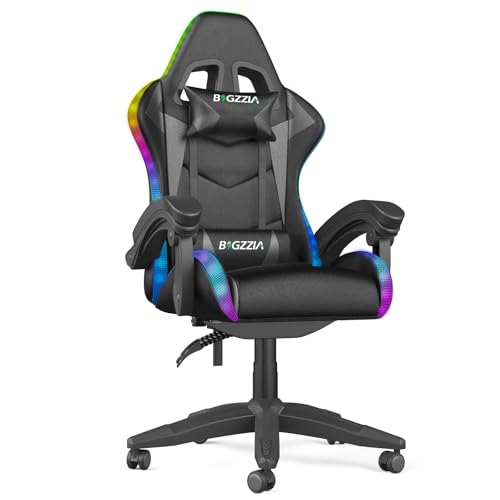 Racingreat Gaming-Stuhl LED, Gamer-Stuhl mit...