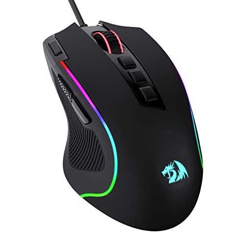 Redragon M612 Predator RGB Gaming Maus, 8000...