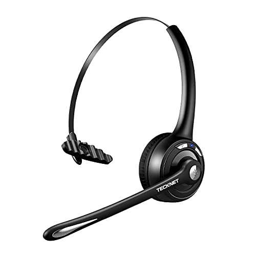 TECKNET Bluetooth Headset mit Mikrofon,...