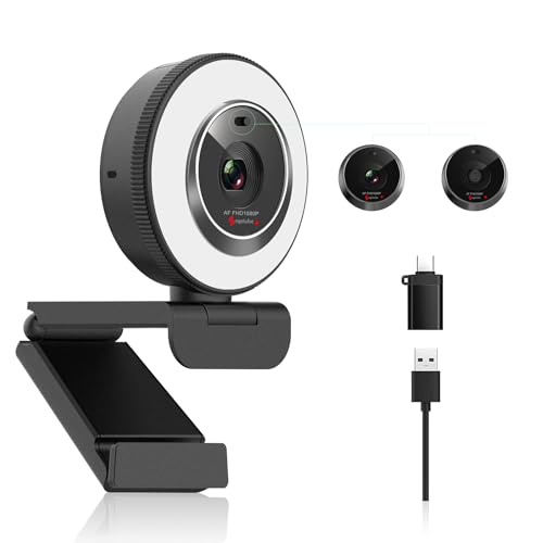 Angetube Webcam für PC, 1080P/30fps...