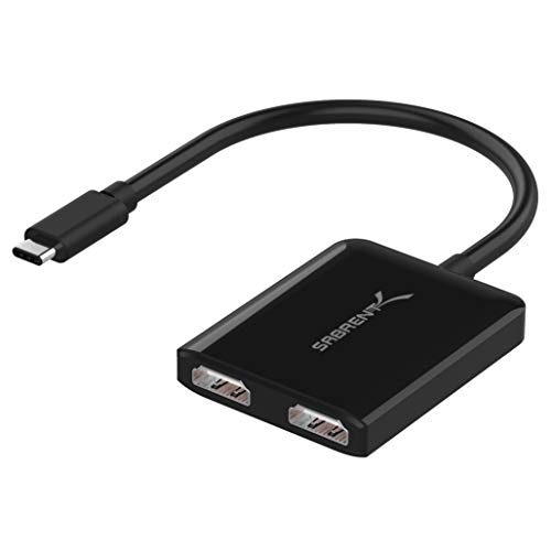 SABRENT USB C auf Dual HDMI Adapter 4K@60Hz,...