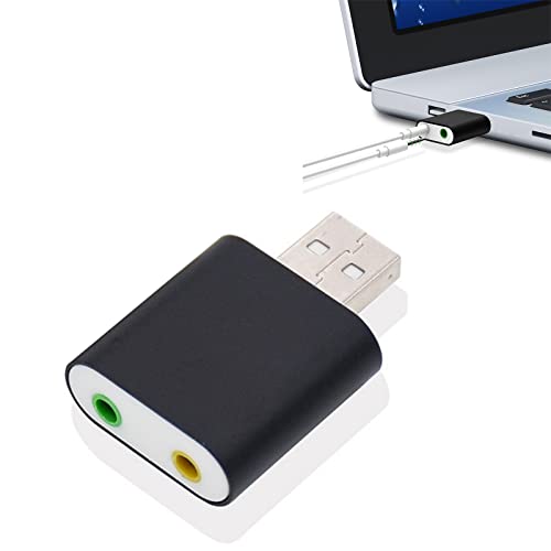 USB auf 3,5mm Klinke Audio Adapter, Externe...
