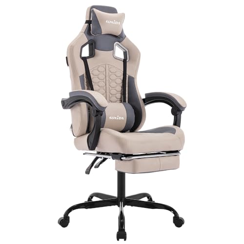 SUKIDA Gaming Stuhl, Ergonomischer...