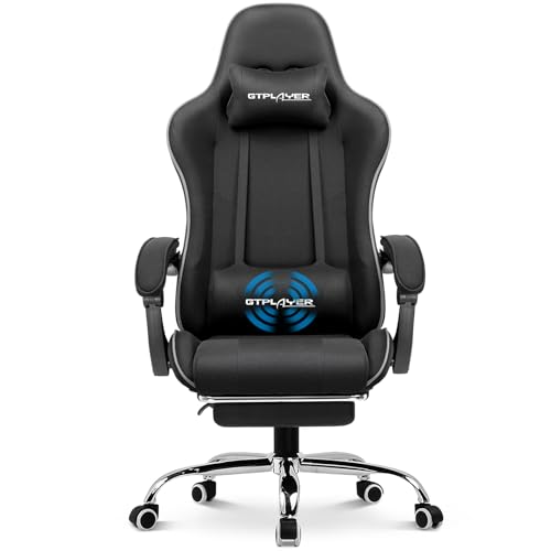 GTPLAYER Bürostuhl Gaming Stuhl Massage...