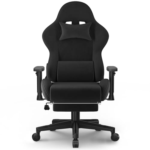 JUMMICO Gaming Stuhl Stoff, Schreibtischstuhl...