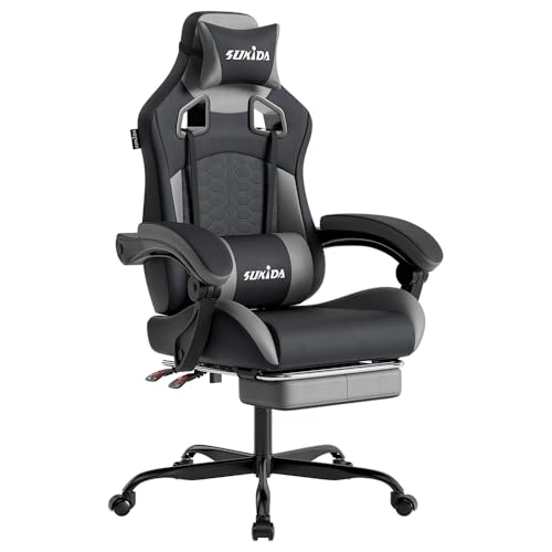 SUKIDA Gaming Stuhl, Ergonomischer...