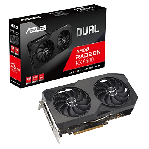 ASUS Dual Radeon RX 6600 V2 8GB GDDR6 Gaming...