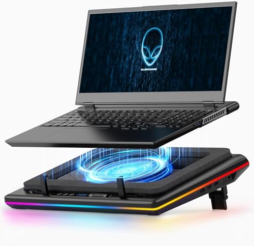 llano 2024 RGB Gaming Laptop Kühler Kühlpad...