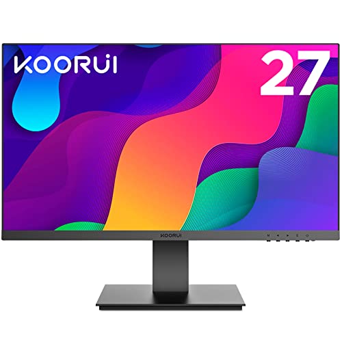 KOORUI Monitor 27 Zoll, Full HD Rahmenlos...