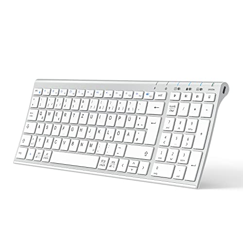 iClever Bluetooth Tastatur, BK10 Kabellos...