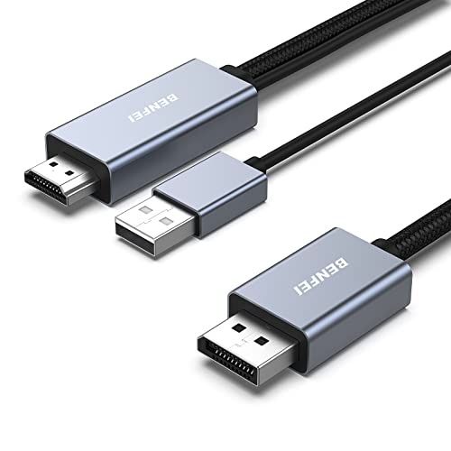 BENFEI HDMI auf DisplayPort Kabel 1,8 M, HDMI...