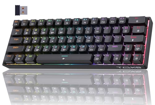 TMKB T63 Gaming Tastatur Mechanische Kabellos...