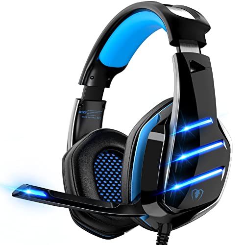 BXCUX Gaming Headset für PS4 PS5 PC Xbox...
