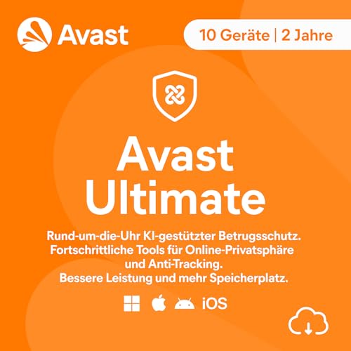 Avast Ultimate 2025 | 10 Geräte | 2 Jahre |...