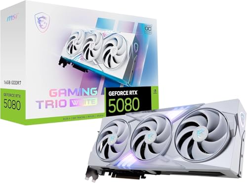 MSI GeForce RTX 5080 16G Gaming Trio OC White...