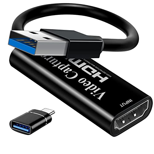 Video Capture Card, Papeaso 4K HDMI to USB...