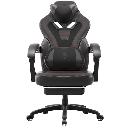 Dowinx Gaming Stuhl mit Fußstütze, Gaming...