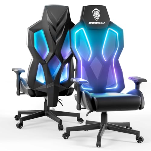 Dowinx LED Gaming Stuhl mit 4D-Armlehnen, RGB...