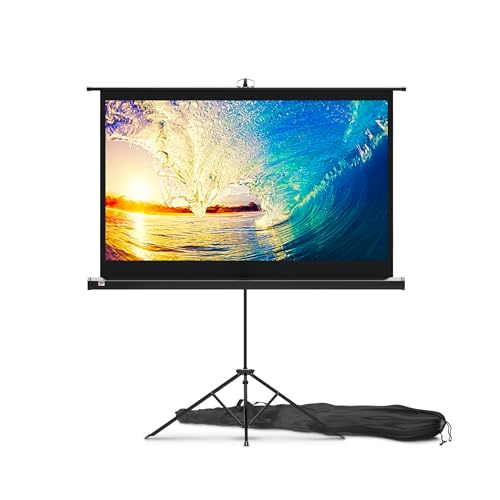 Beamer Leinwand mit Stativ 60 Zoll –...