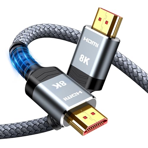 SNOWKIDS HDMI Kabel 0.5M Kurz 8K, 2.1 48Gbps...