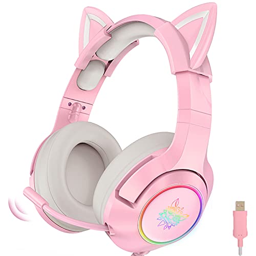 NiC IS COCNG Gaming-Headset Pink, Niedliches...