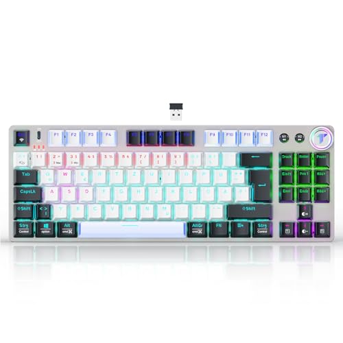 TECURS Kabellose Mechanische Tastatur, TKL...