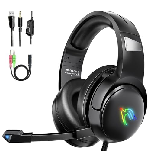 YINSAN Gaming Headset PS4 PC PS5 Nintendo...