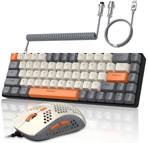 YINDIAO T8 60% RGB Gaming Tastatur und Maus...