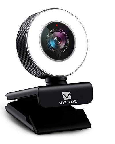 Vitade 960 Webcam mit Licht, Streaming cam...