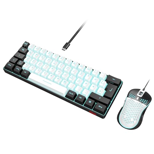 RedThunder K62 60% Verkabelte Gaming Tastatur...