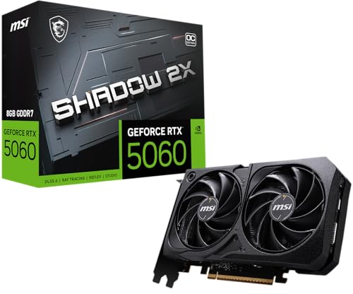 MSI GeForce RTX 5060 8G Shadow 2X OC - 8GB...