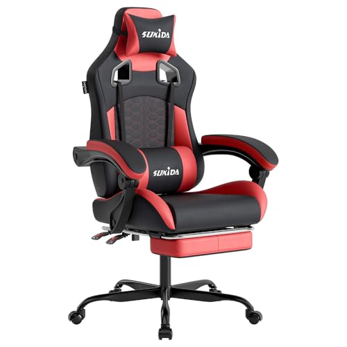 SUKIDA Ergonomischer Gaming-Stuhl mit...