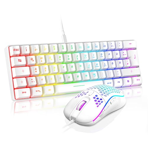 RedThunder 60% RGB Verkabelte Gaming Tastatur...
