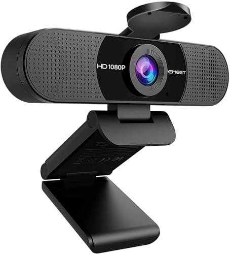 EMEET Full HD Webcam - C960 1080P Webcam mit...