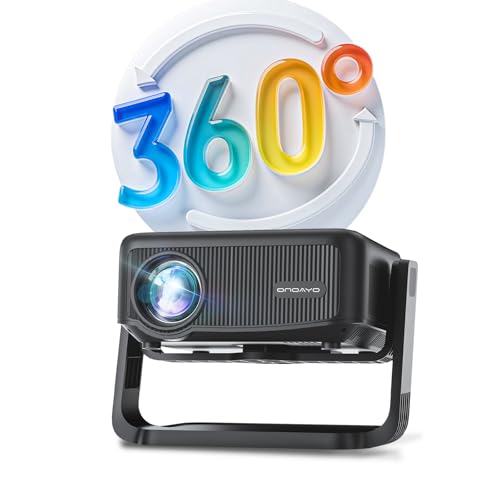 Beamer【360° Drehbarem & Auto Keystone】...