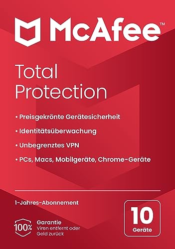 McAfee Total Protection 2023 | 10 Geräte |...