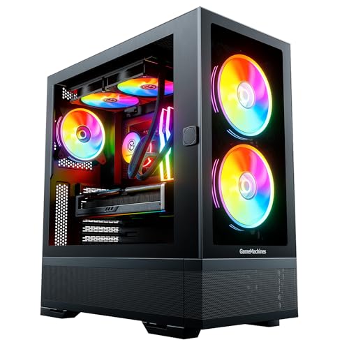 GameMachines Element, Schwarz, ATX PC Gaming...