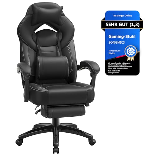 SONGMICS Gaming-Stuhl, Bürostuhl,...