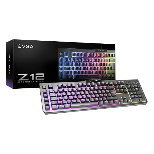 EVGA Z12 RGB Gaming Keyboard, RGB Backlit...