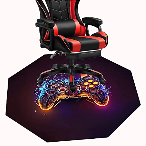 MAxba Achteckig Gaming Teppich Gamepad...