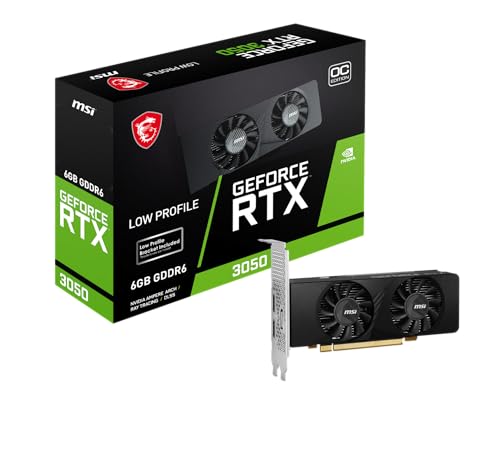 MSI GeForce RTX 3050 LP 6G OC - 6GB GDDR6...