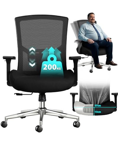 Centilab Bürostuhl 200KG Ergonomischer...