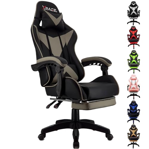 xRace Gaming Stuhl, Bürostuhl, Ergonomischer...